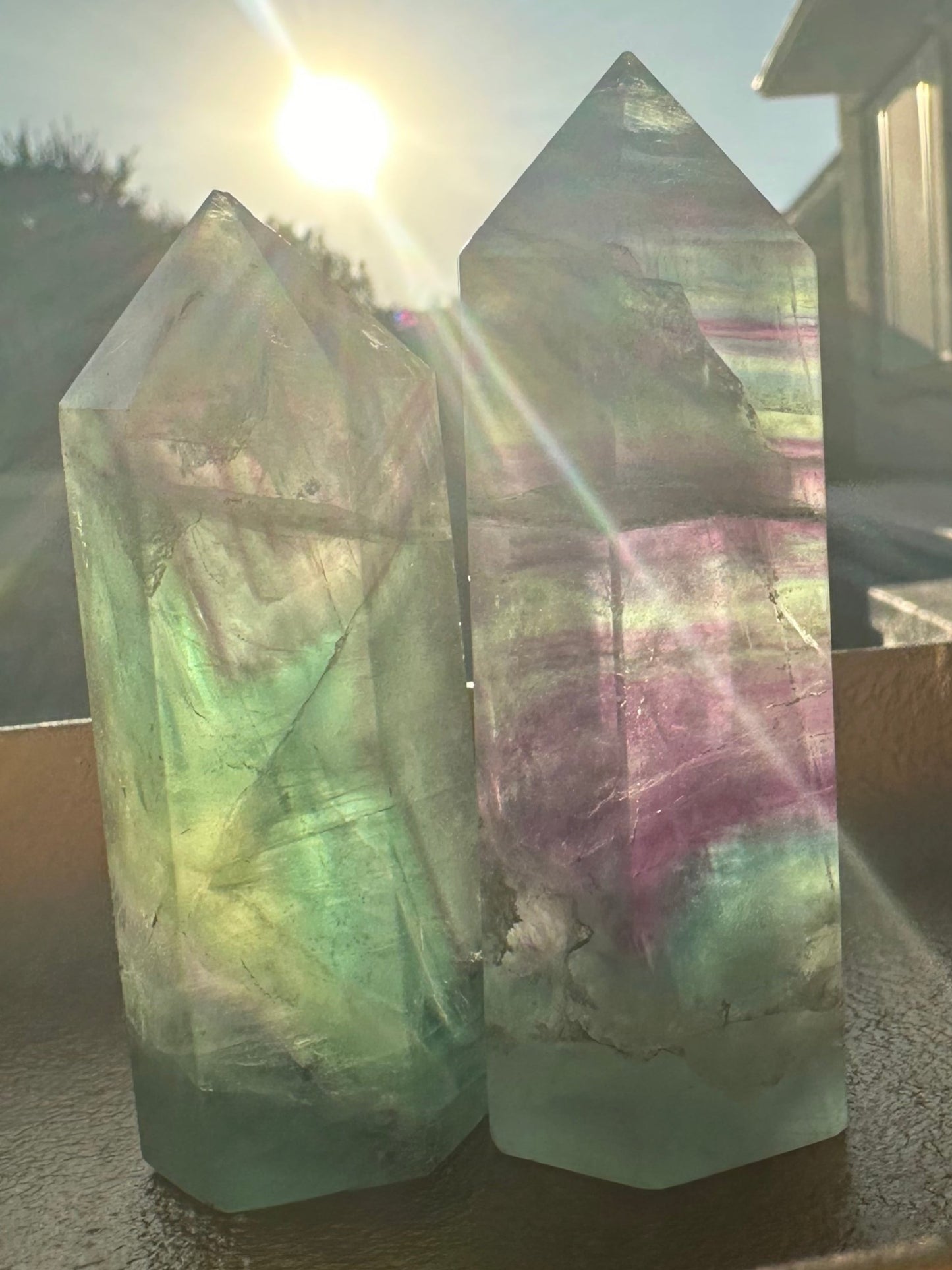Rainbow Fluorite Tower