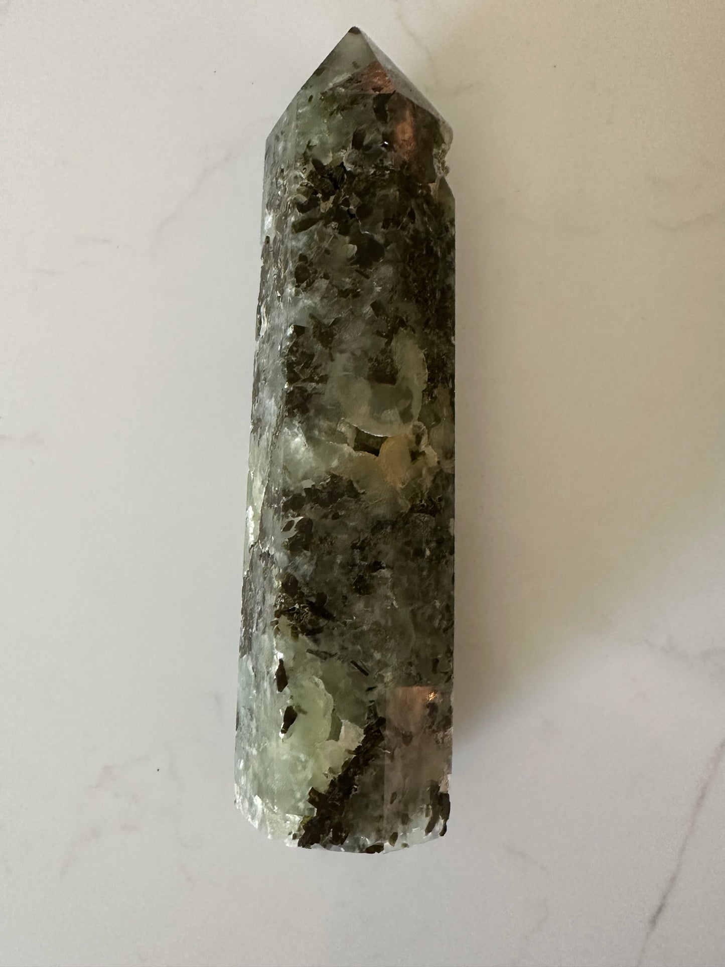 Large Prehnite Tower