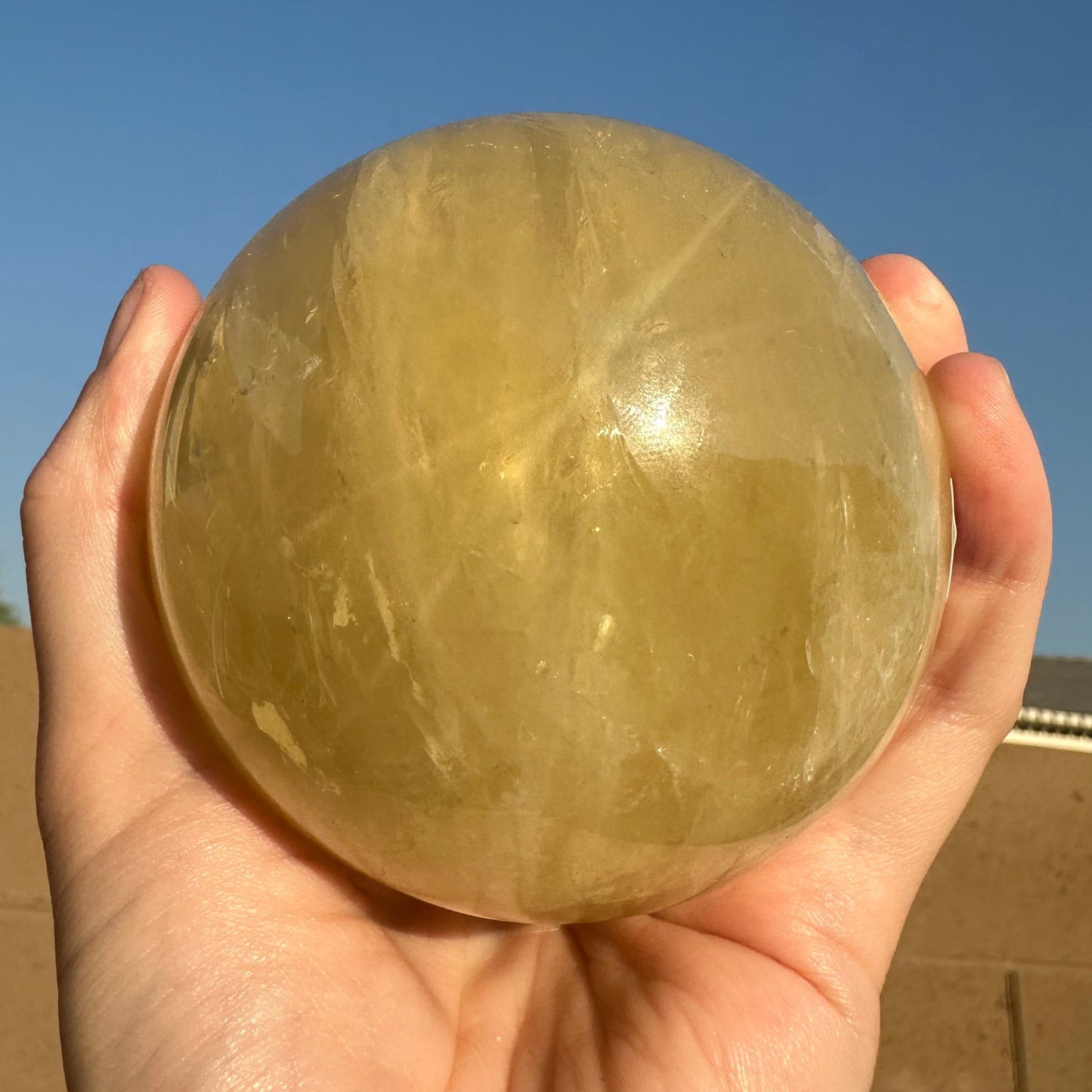 Starry Citrine Sphere