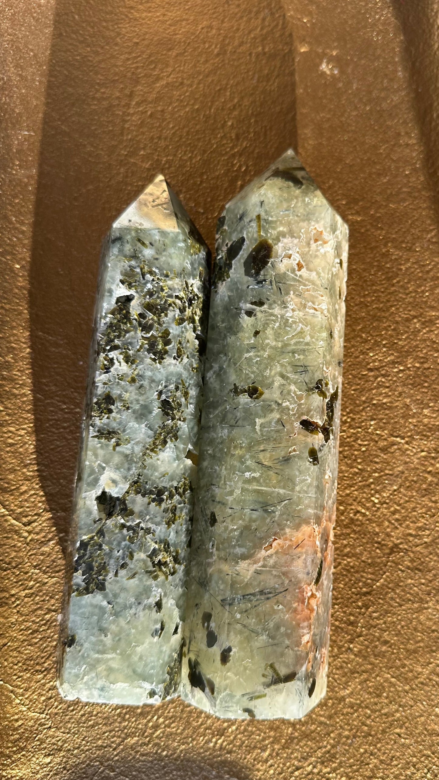 Large Prehnite Tower