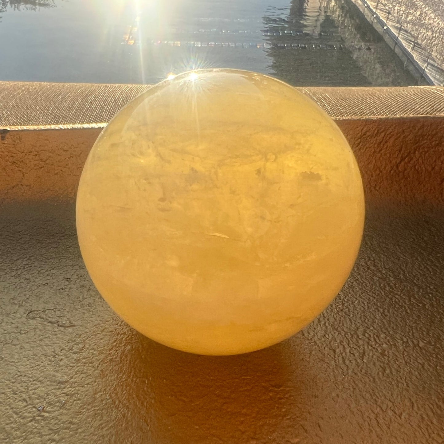 Starry Citrine Sphere