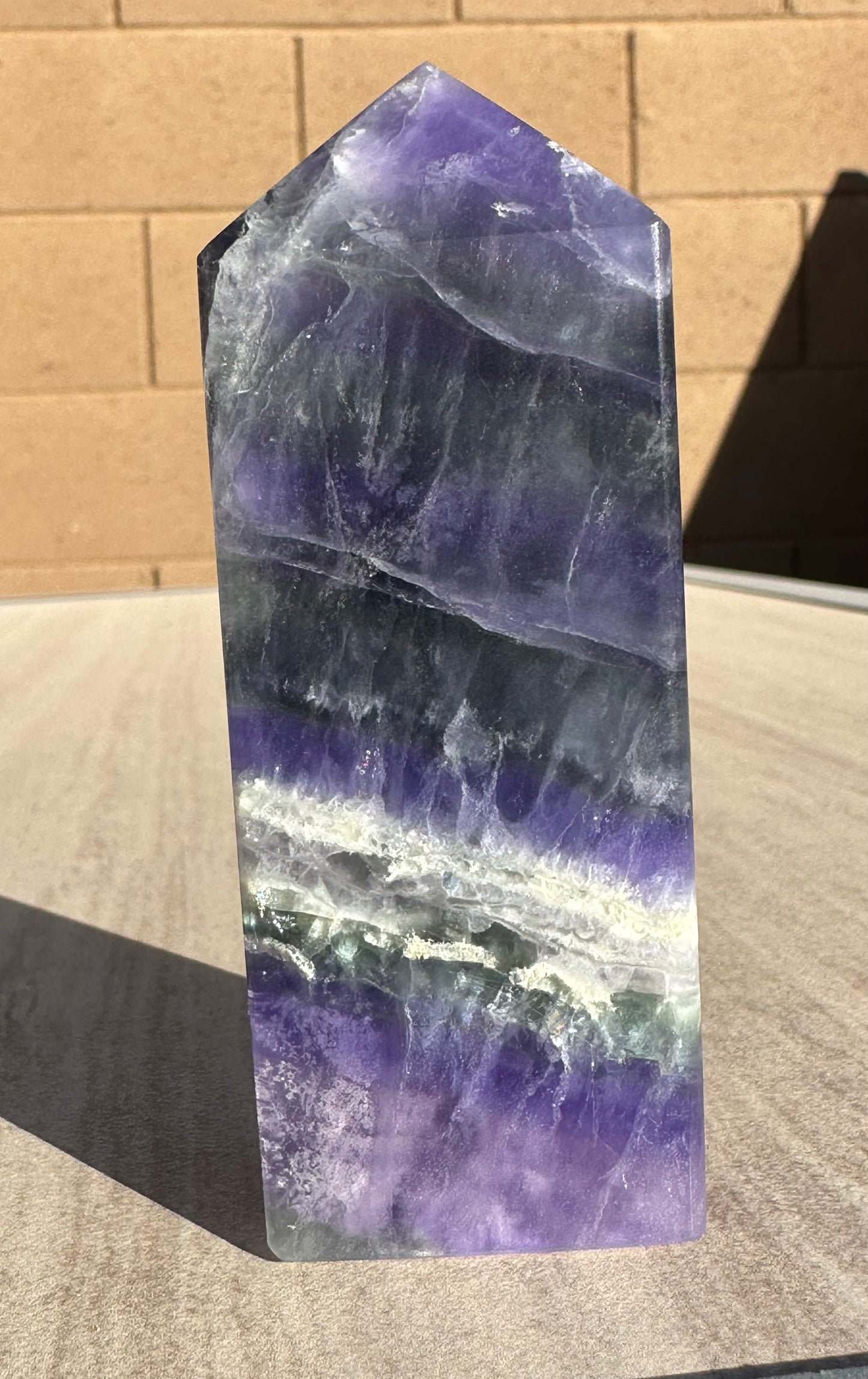Rainbow Fluorite Obelisk