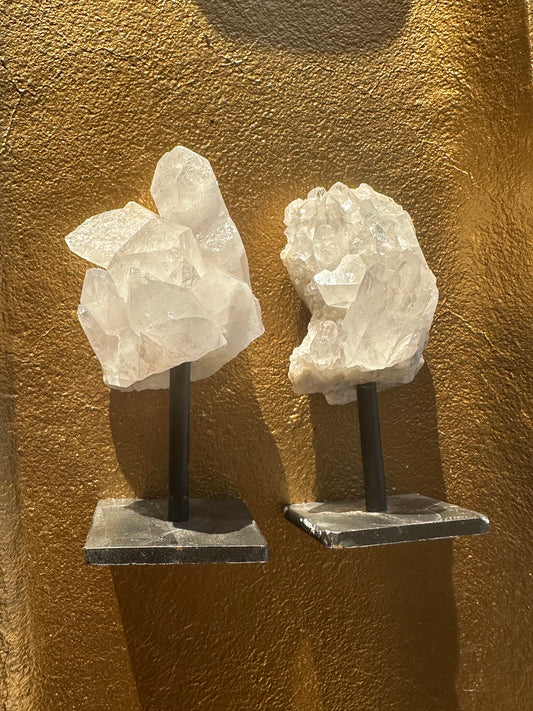 Mounted Clear Quartz Cluster