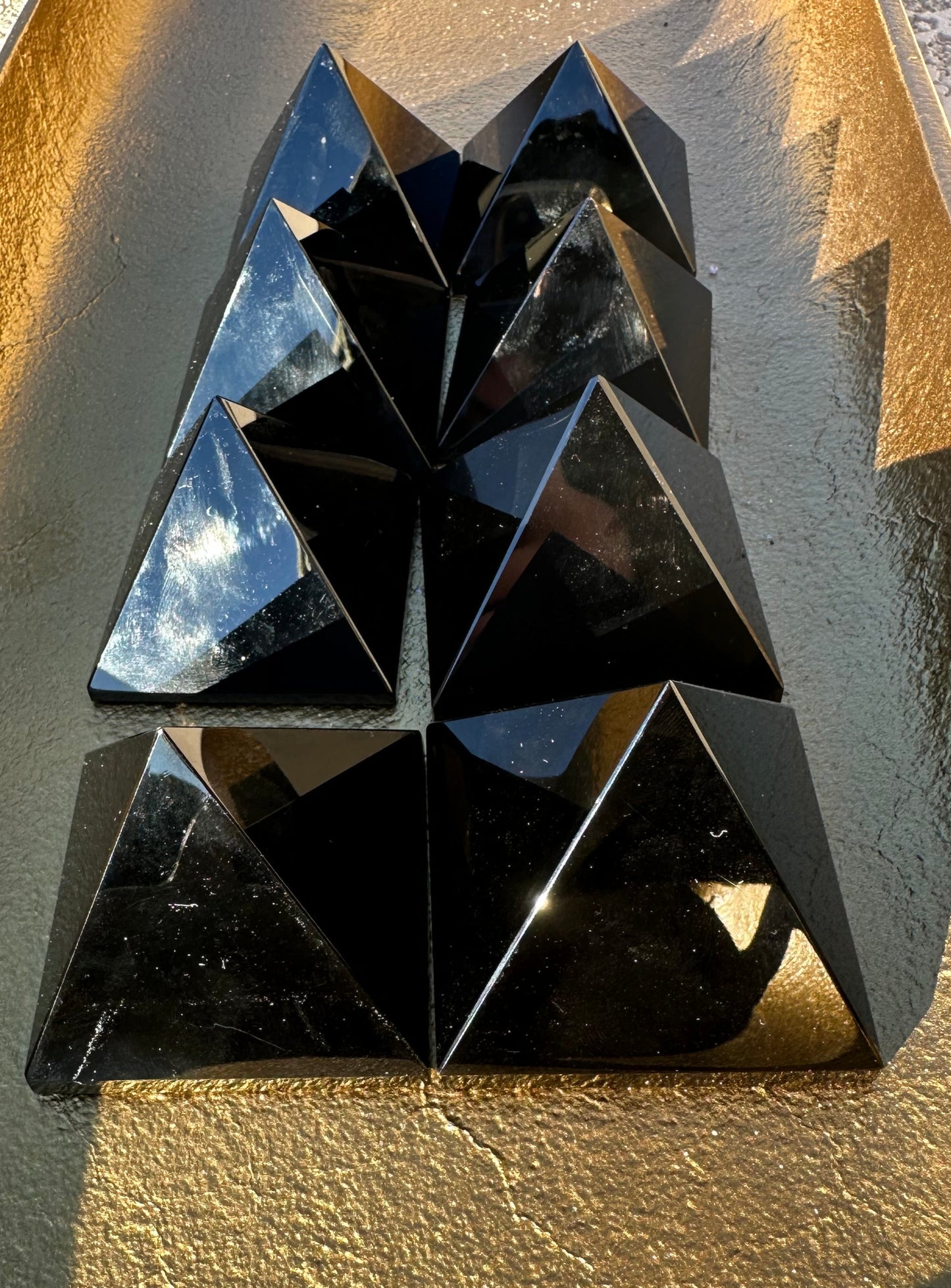 Black Obsidian Pyramid