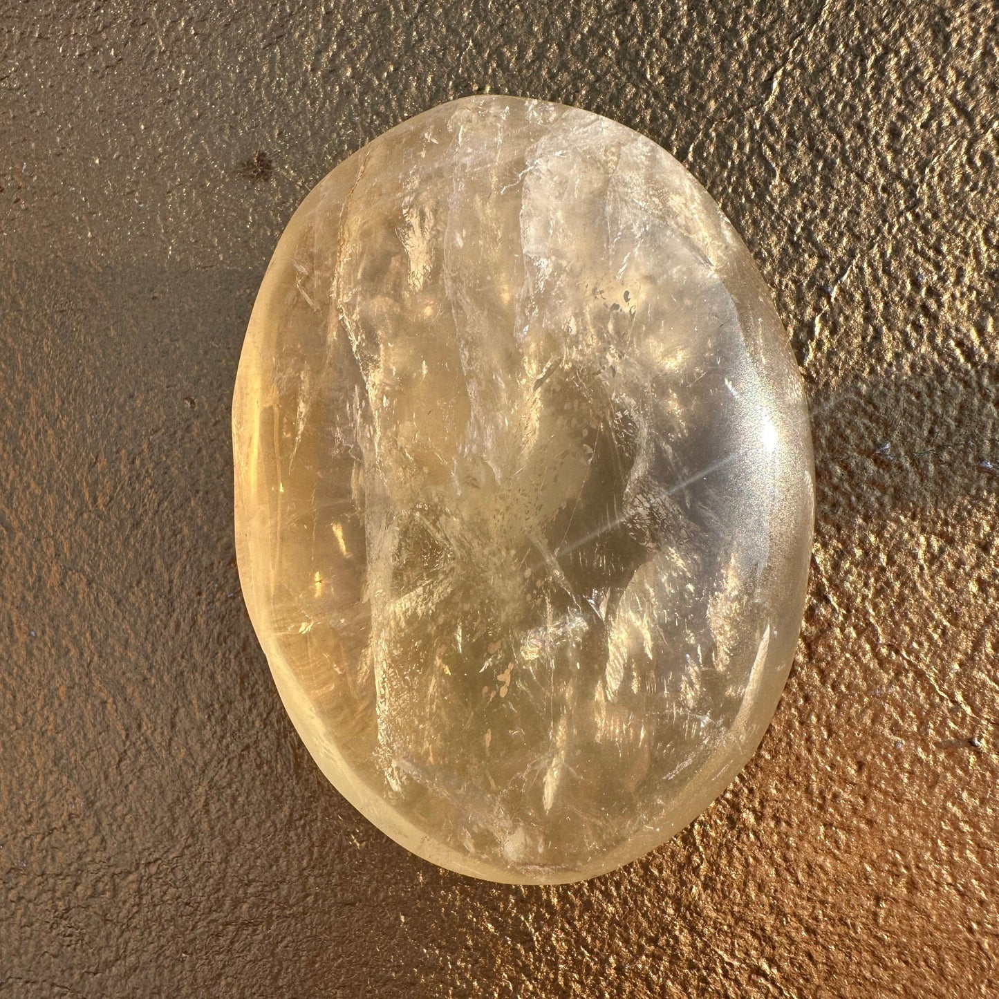 Starry Citrine Palm Stones
