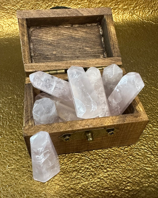 Mini Rose Quartz Tower