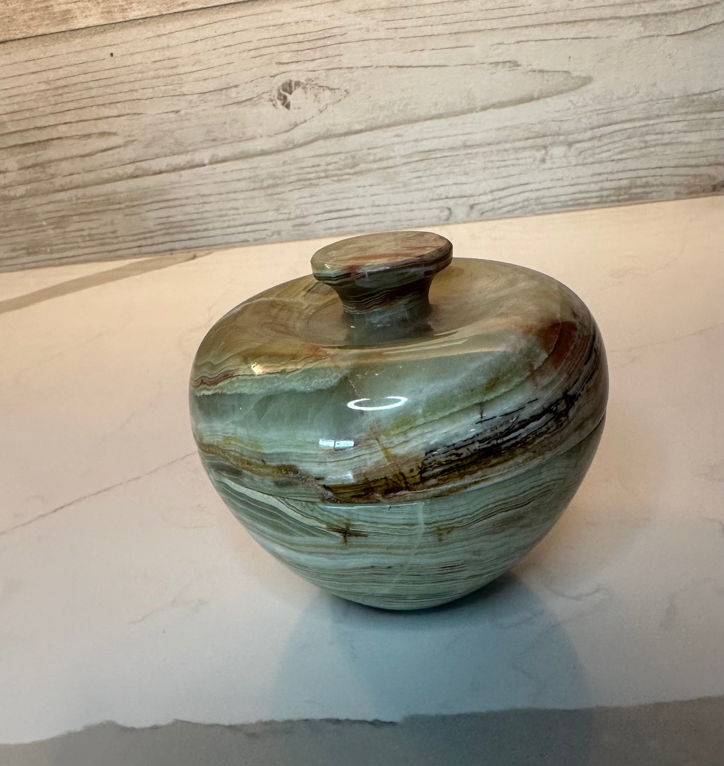 Green Onyx Jar