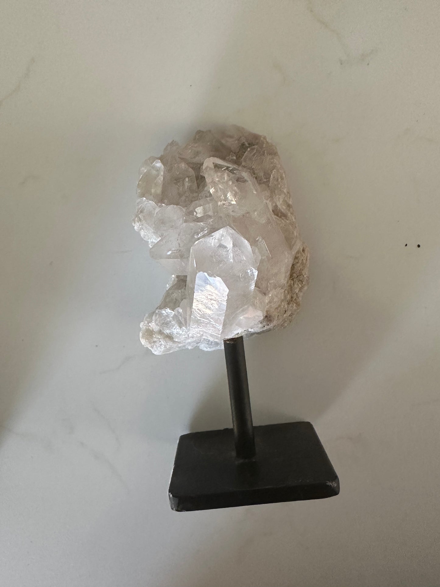 Mounted Clear Quartz Cluster