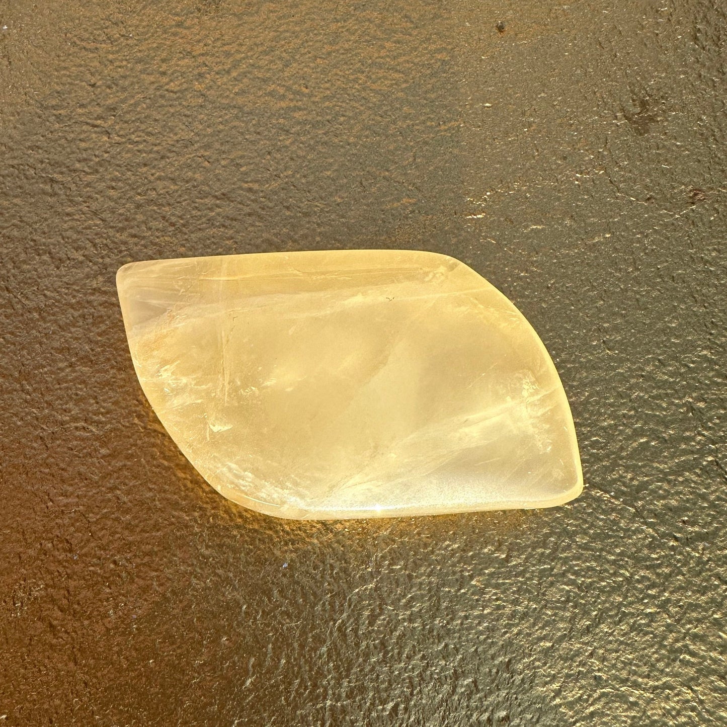 Starry Citrine Palm Stones