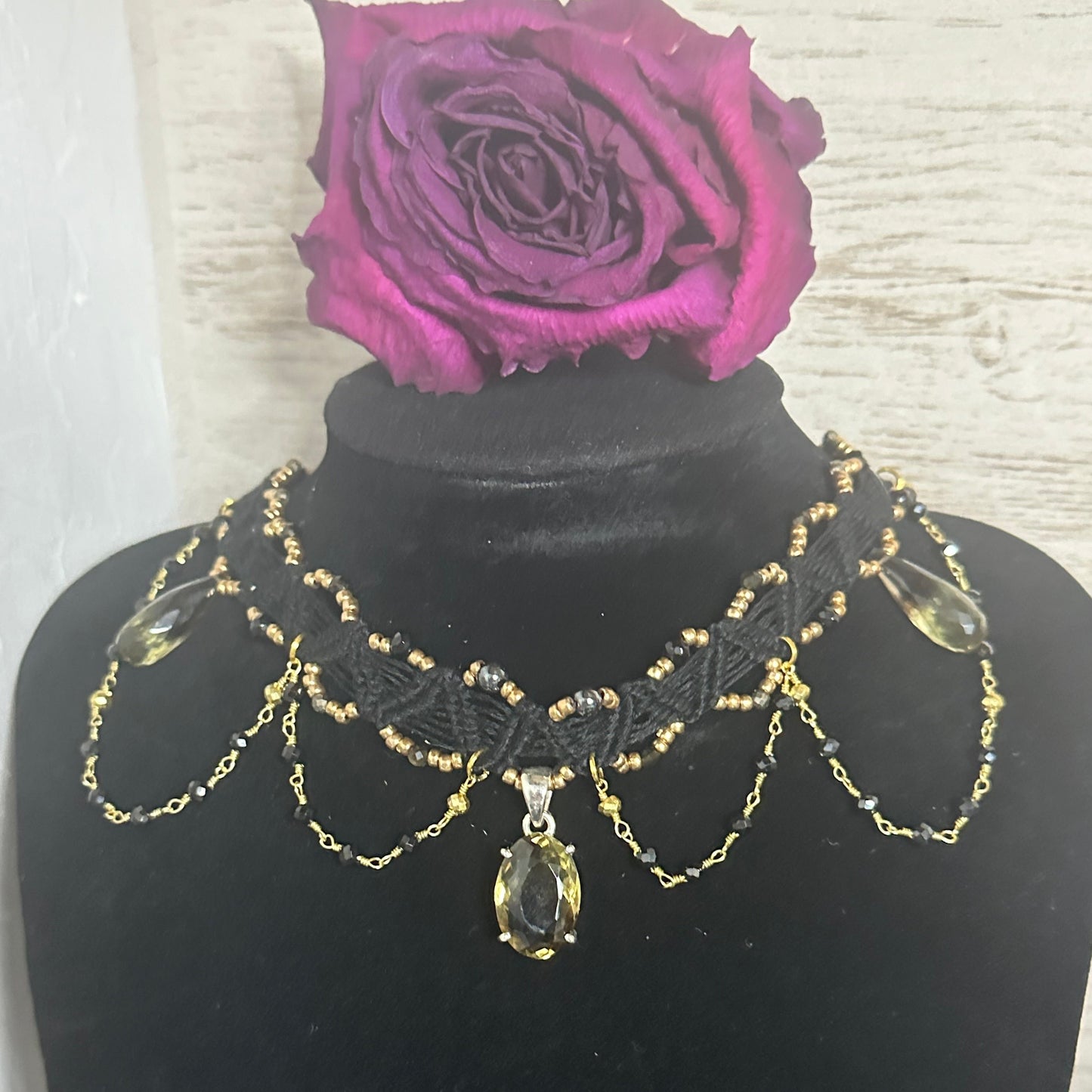 Smoky Citrine Choker