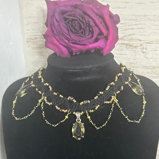 Smoky Citrine Choker