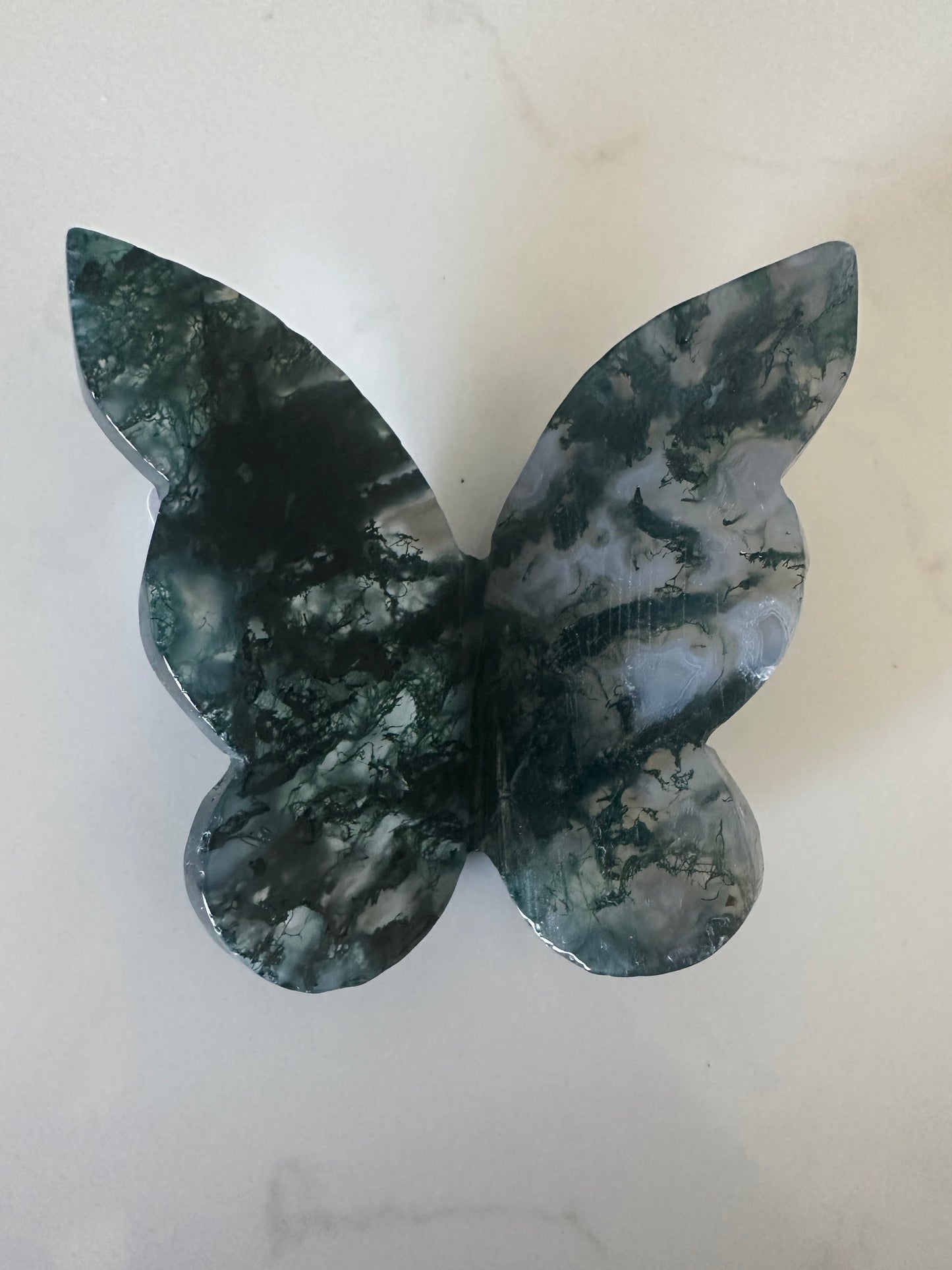 Moss Agate Butterfly