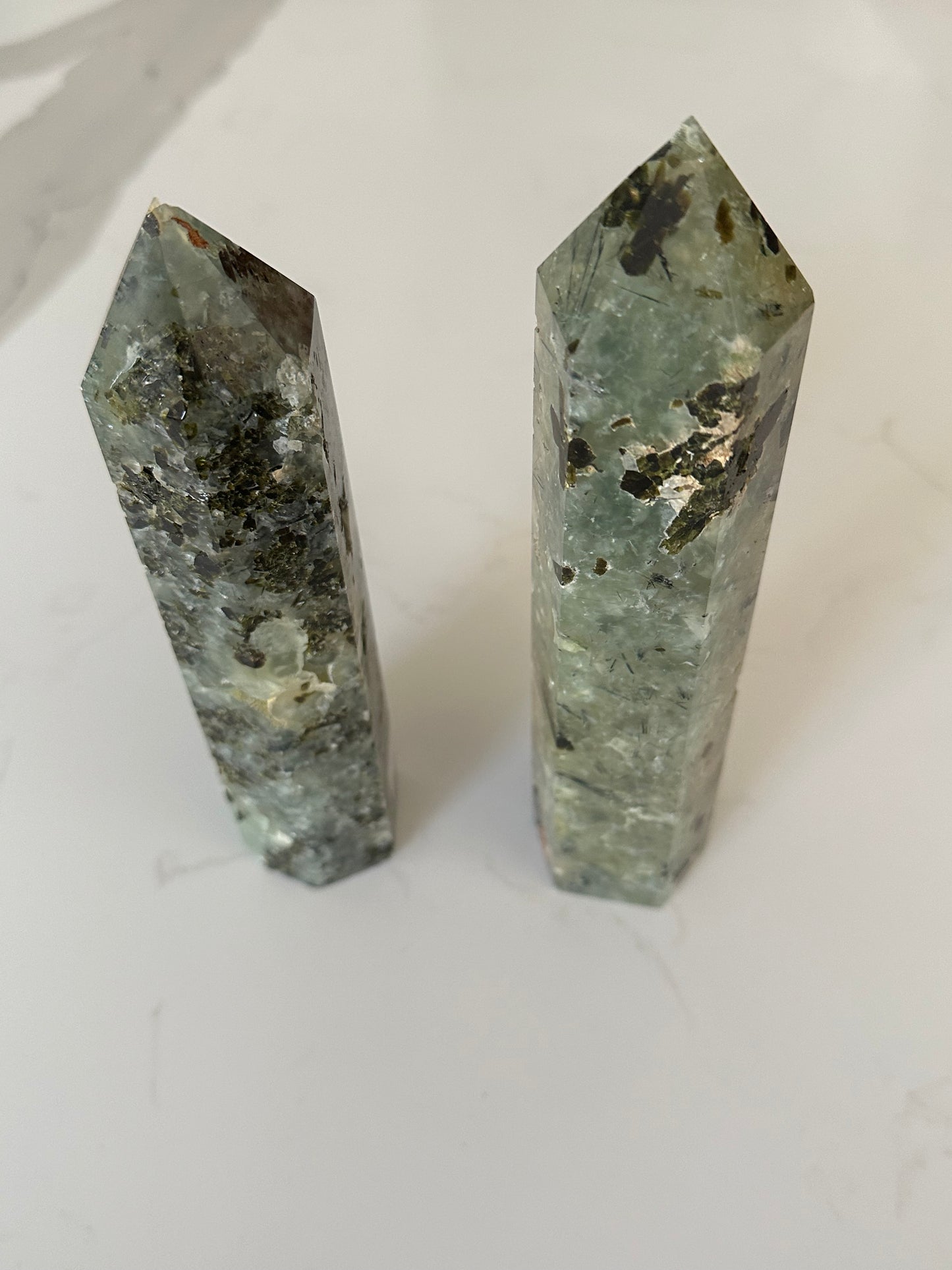 Large Prehnite Tower