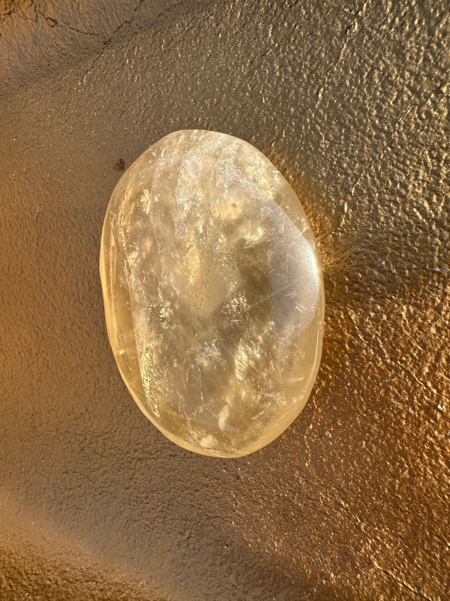 Starry Citrine Palm Stones