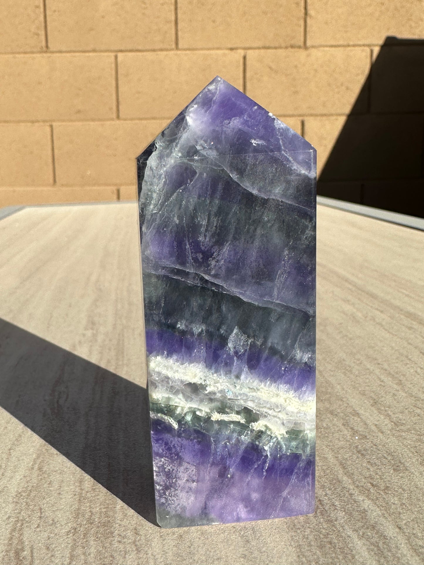 Rainbow Fluorite Obelisk