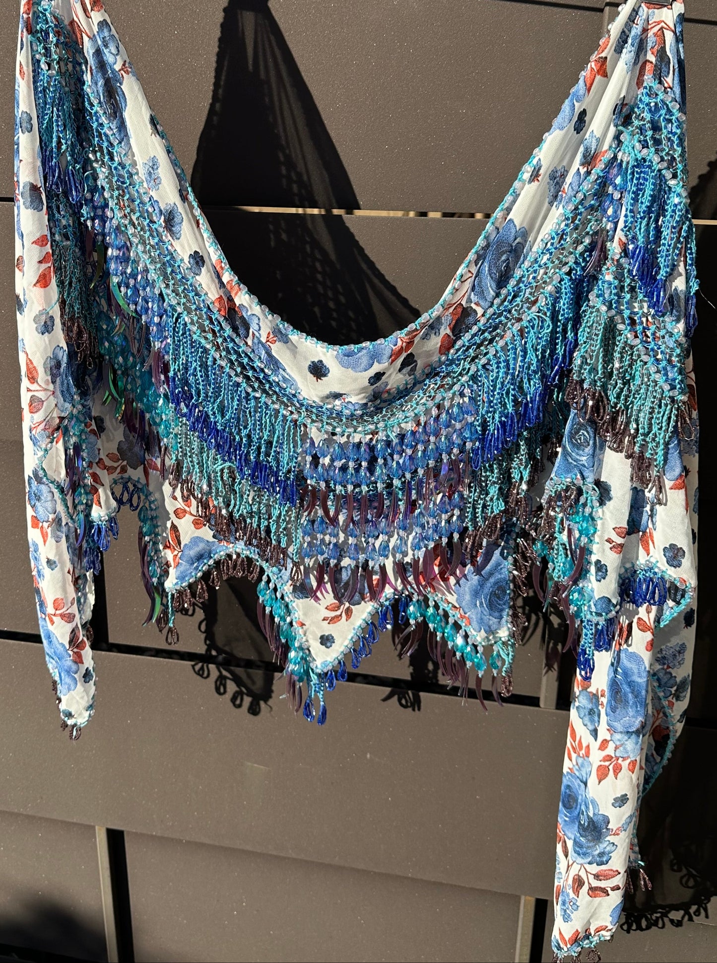 Blue Rose Hipscarf