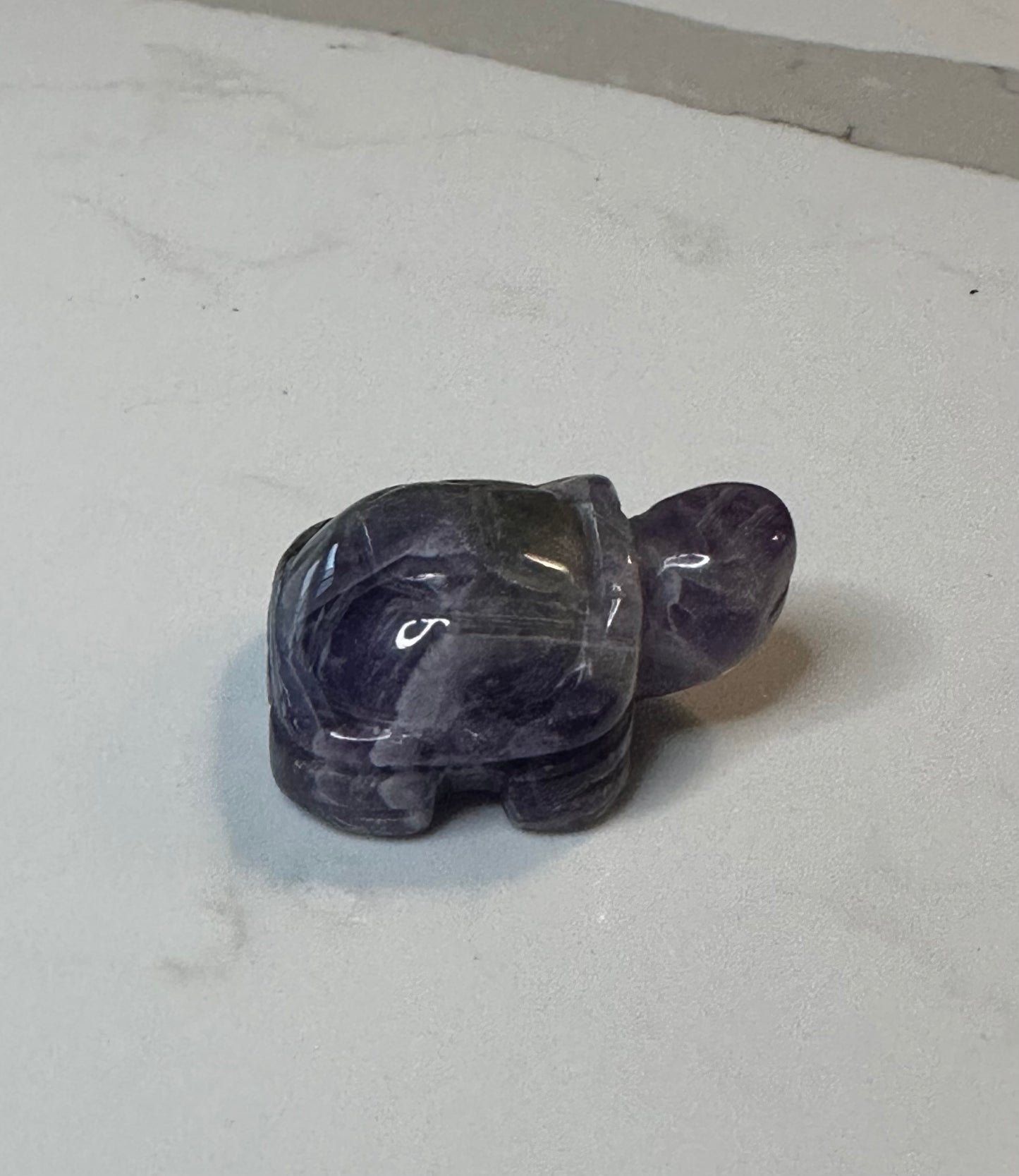 Amethyst Carved Turtle Totem