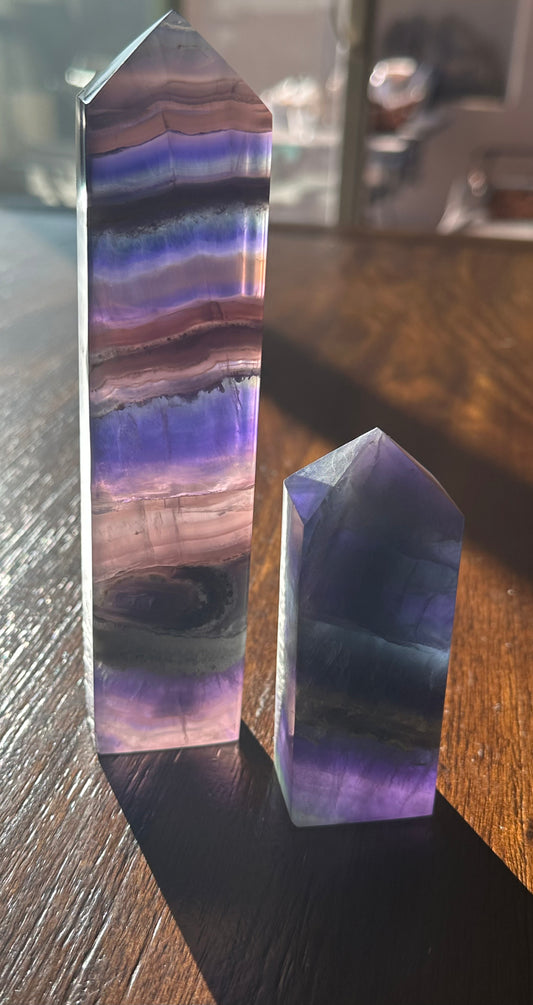 Rainbow Fluorite Obelisk