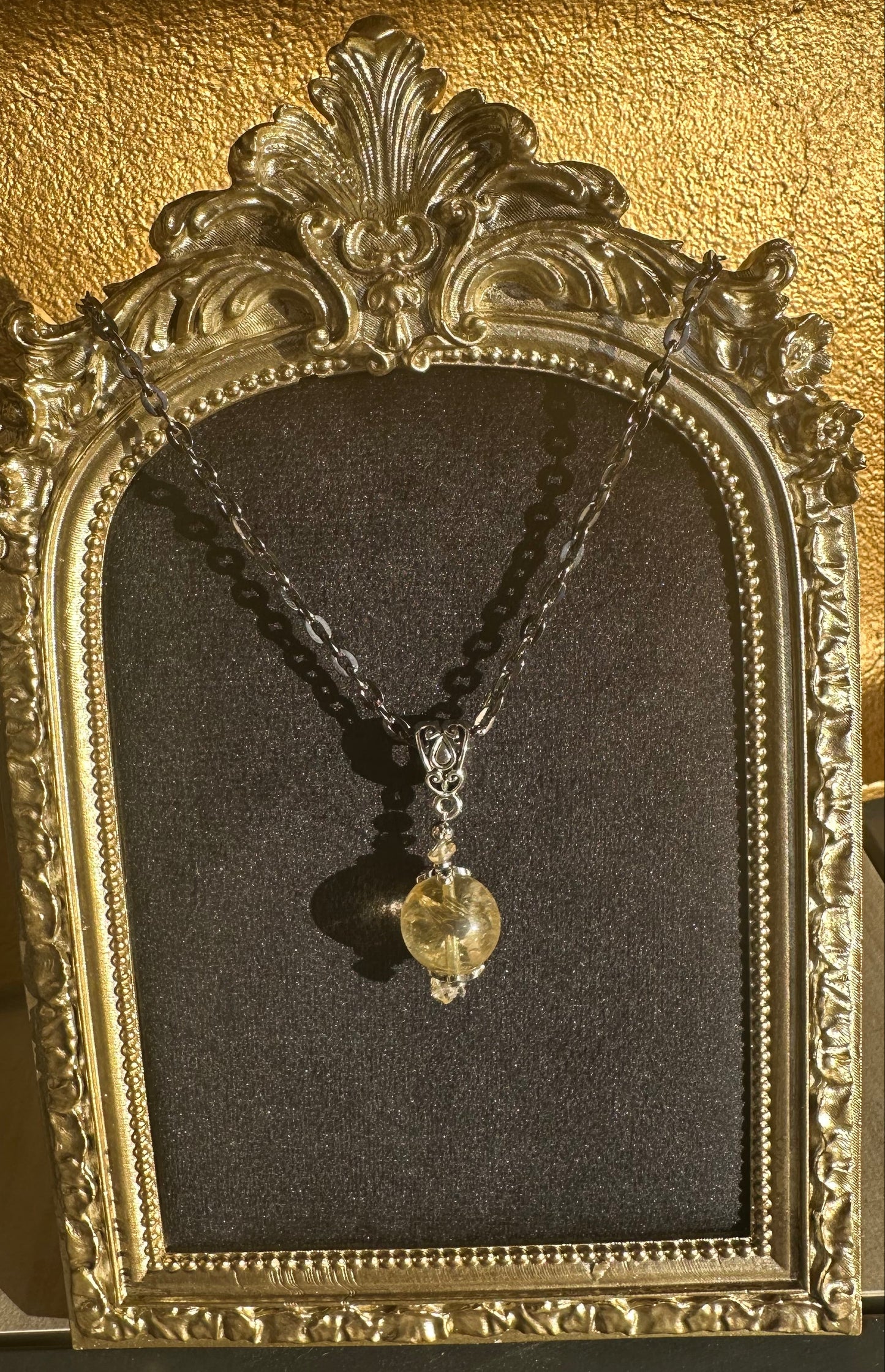 Citrine Pool of Light Necklace