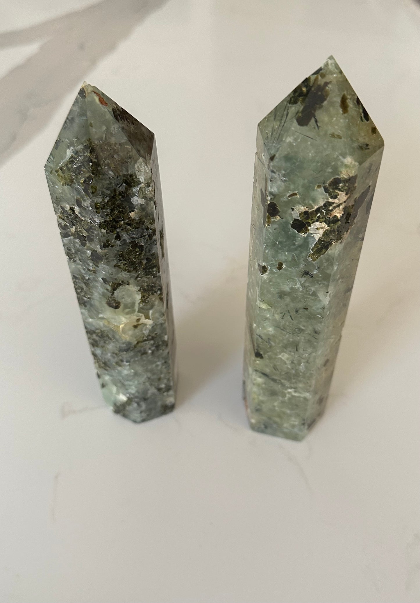 Large Prehnite Tower