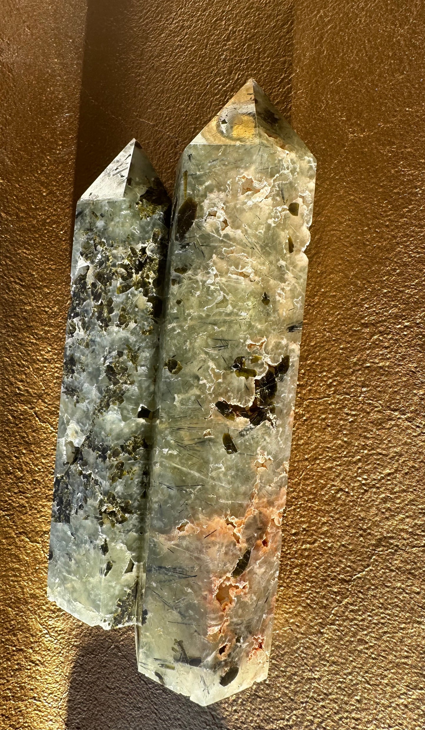 Large Prehnite Tower