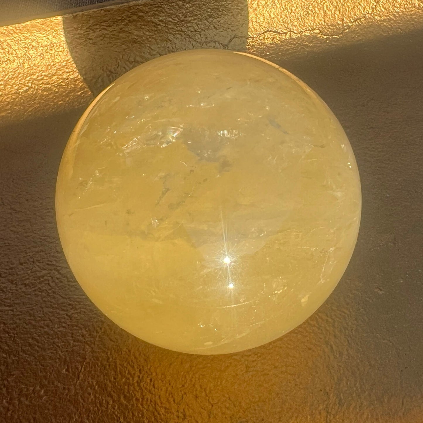 Starry Citrine Sphere