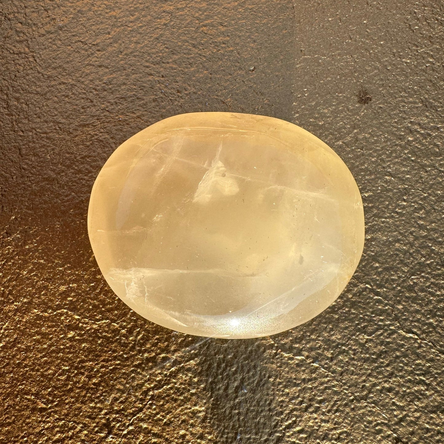 Starry Citrine Palm Stones