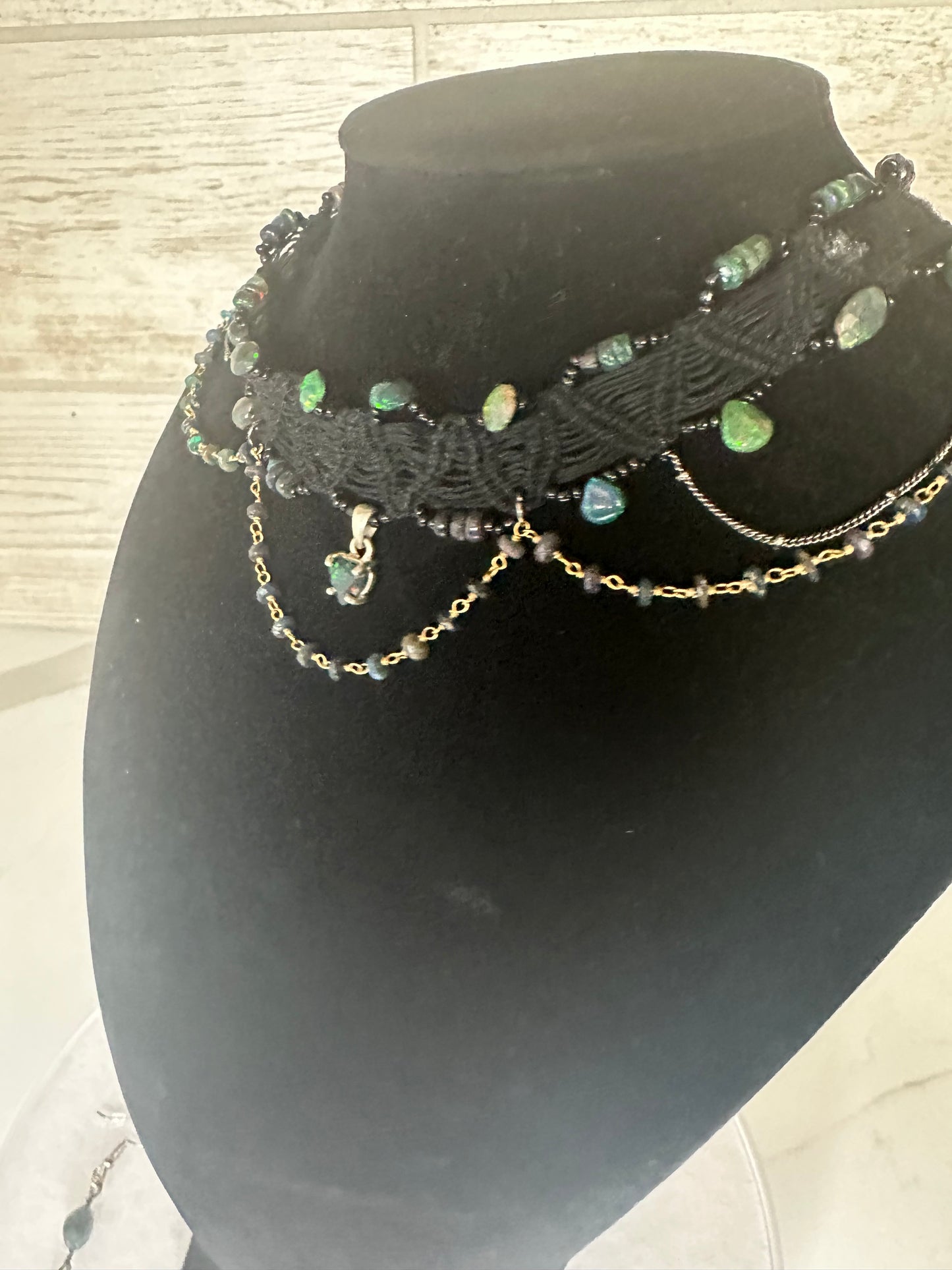 Black Opal Choker Set