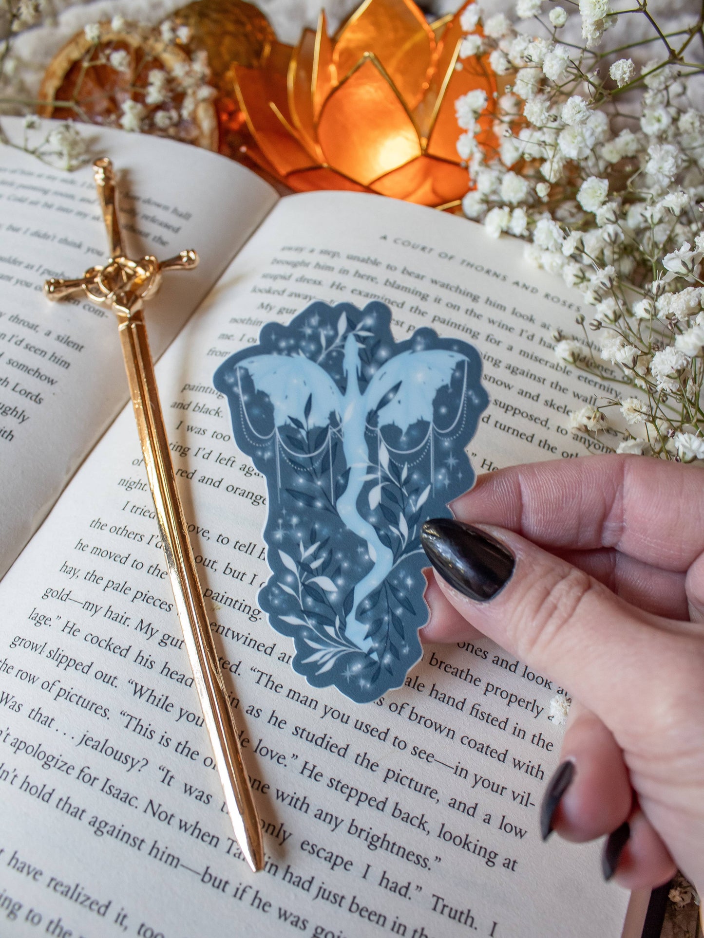 When the Moon Hatched Moonplume Dragon Vinyl Sticker