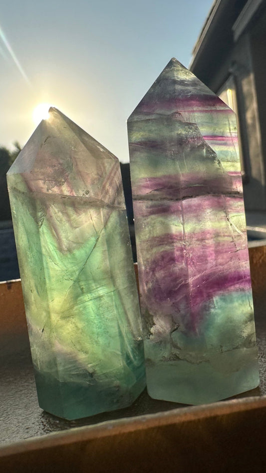 Rainbow Fluorite Tower