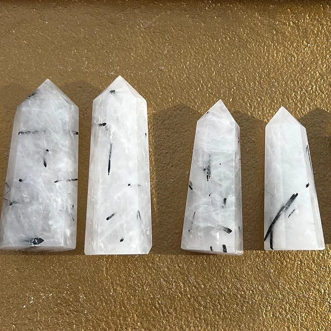 Black Terminated Quartz Towers