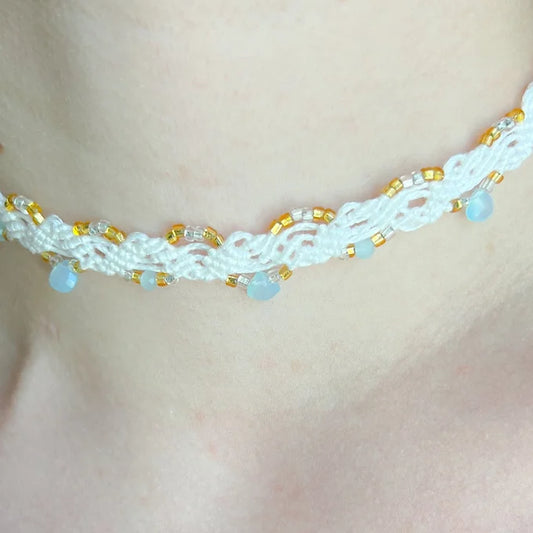 Blue Chalcedony Chokers
