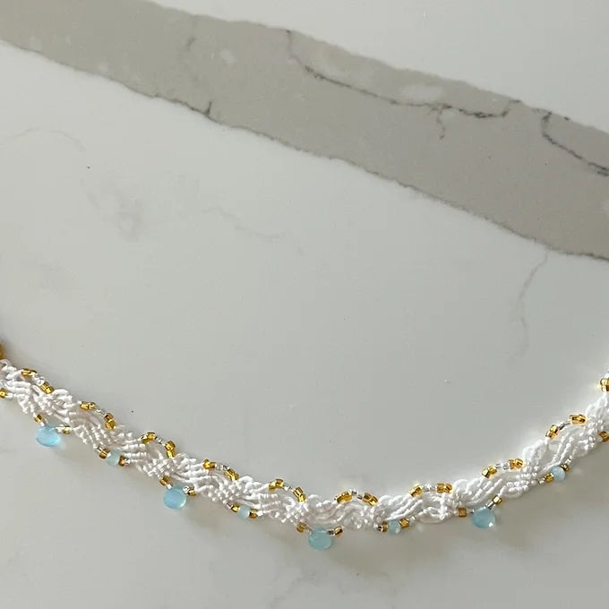 Blue Chalcedony Chokers
