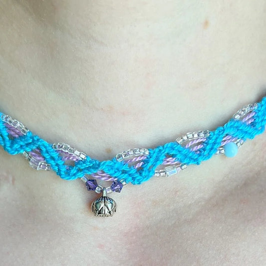 Blue Lotus Choker