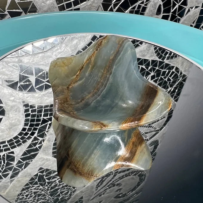 Blue Calcite Bowl