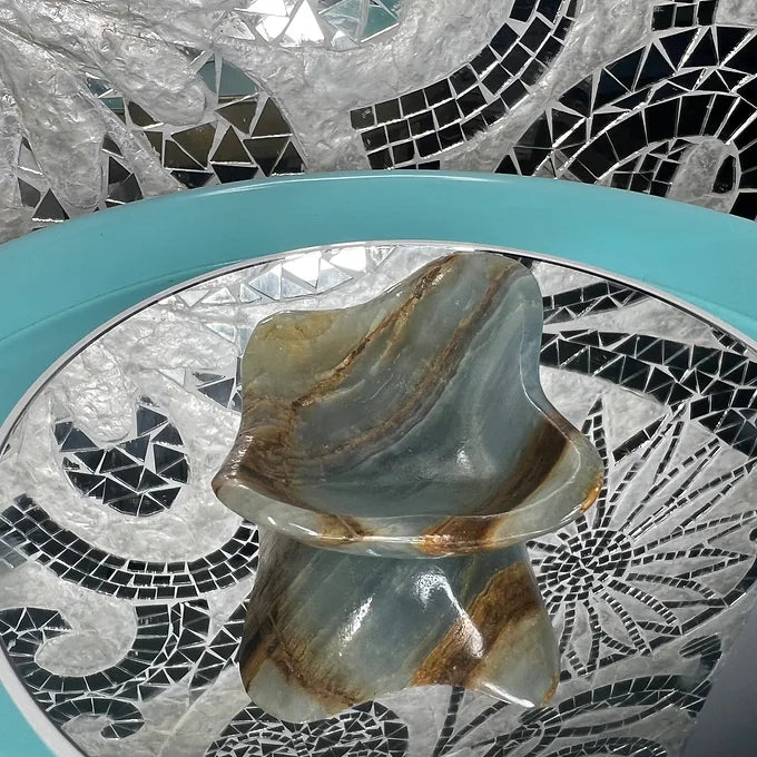 Blue Calcite Bowl