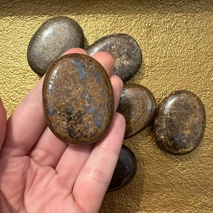 Bronzite Palm Stones