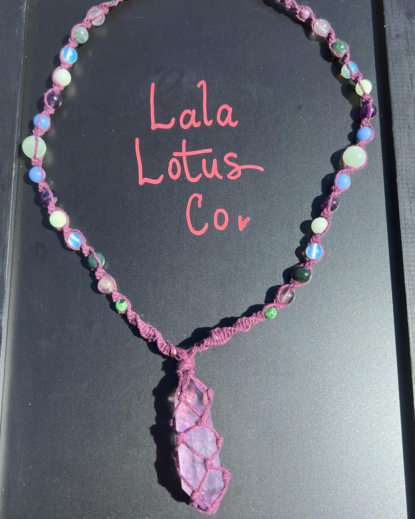 Purple Haze Hemp Necklace