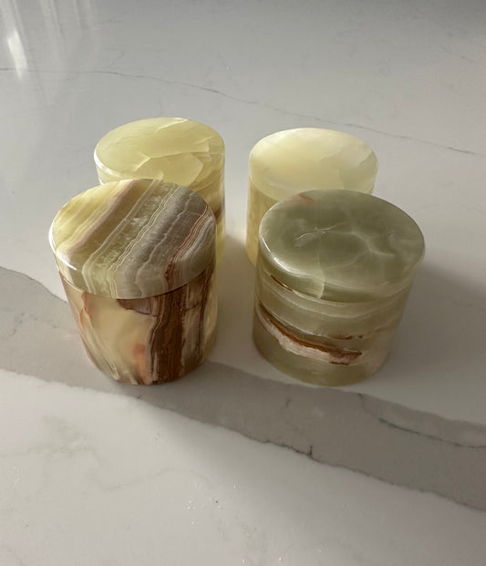 Mini Green Onyx Jewelry Box