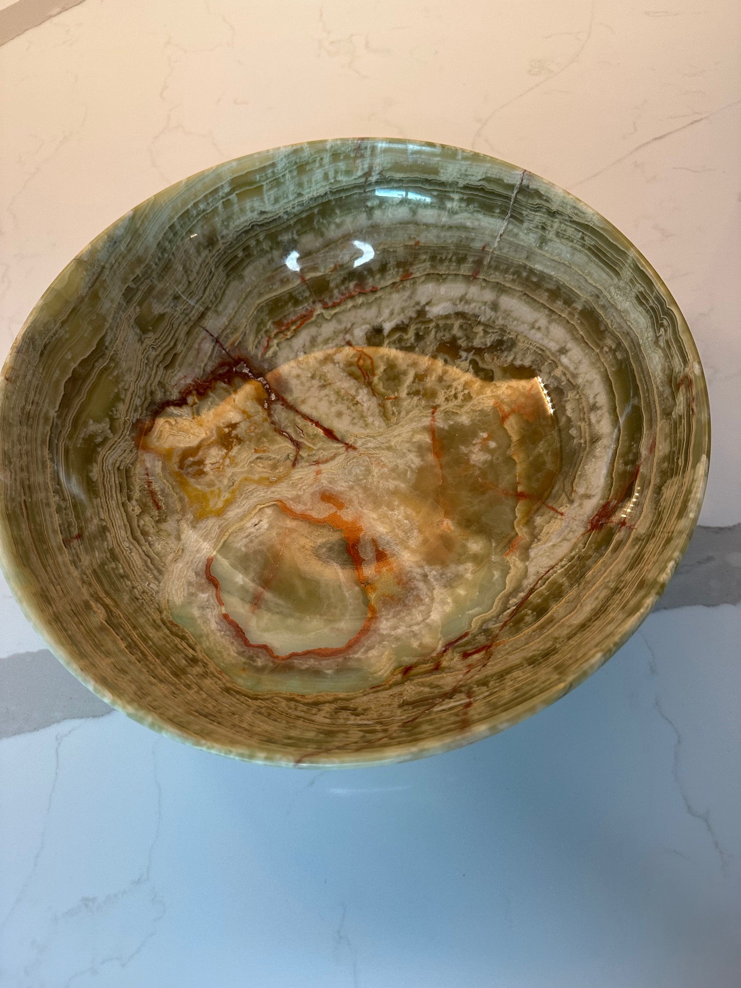 10 inch Green Onyx Bowl
