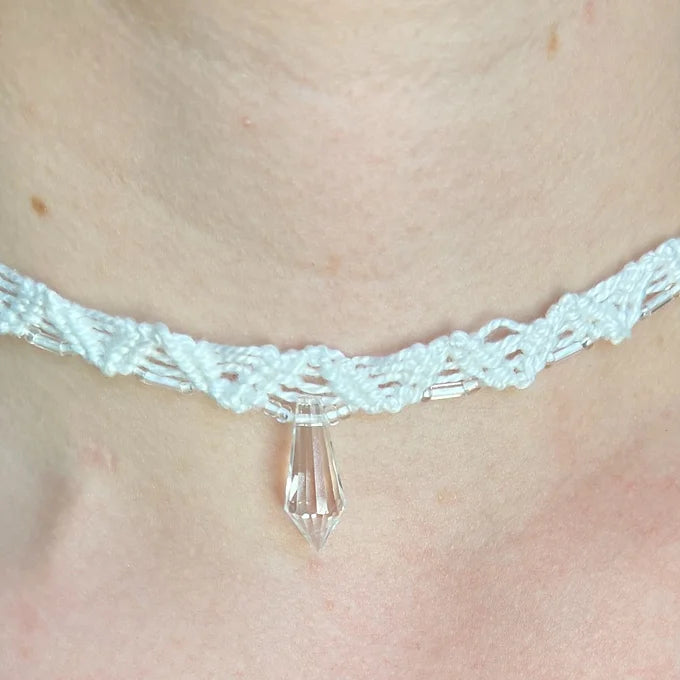 Clear Beaded Chokers