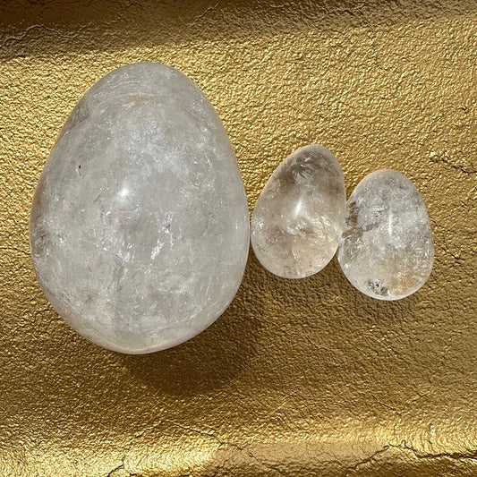 Clear Quartz Eggs