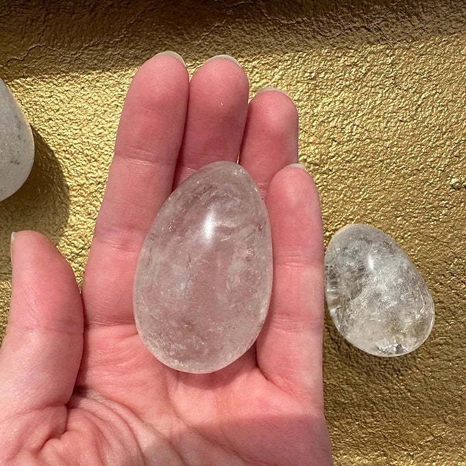 Clear Quartz Eggs