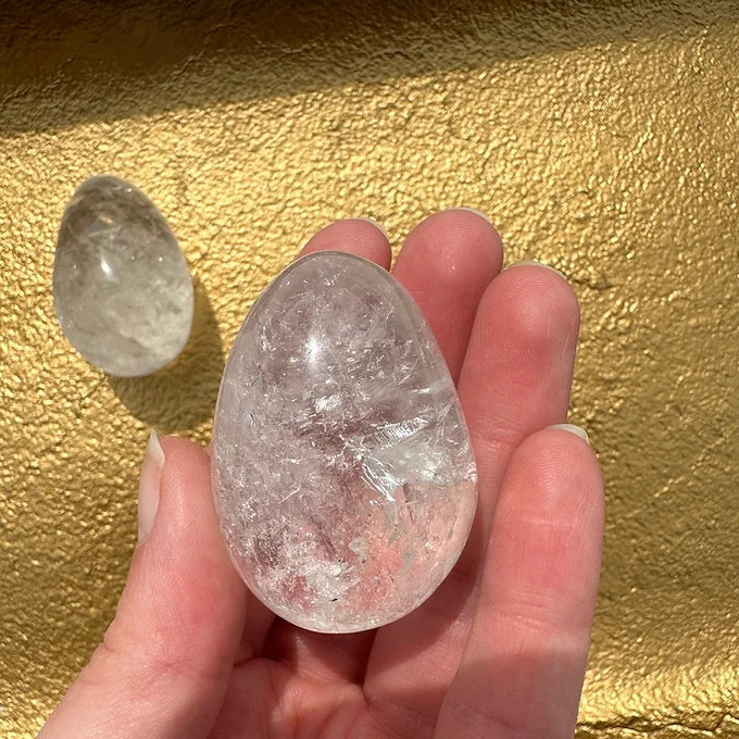 Clear Quartz Eggs