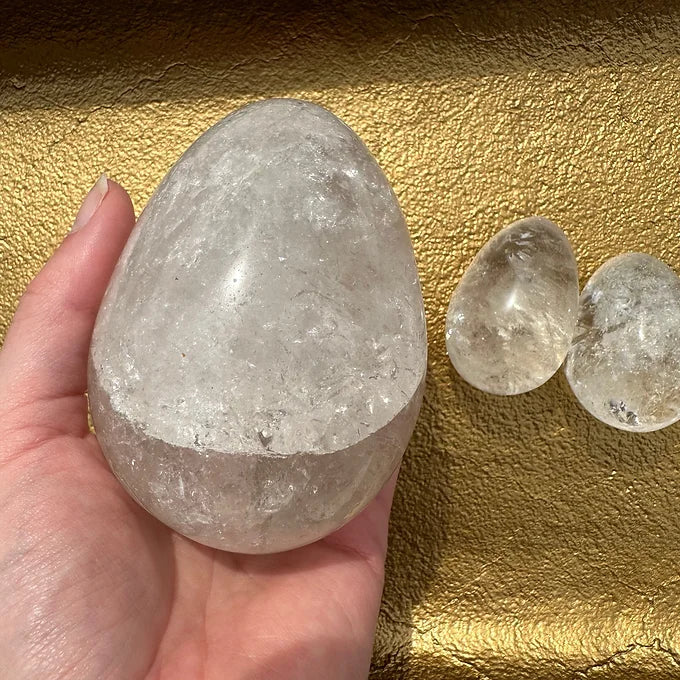 Clear Quartz Eggs