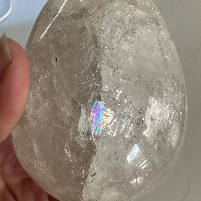 Clear Quartz Eggs