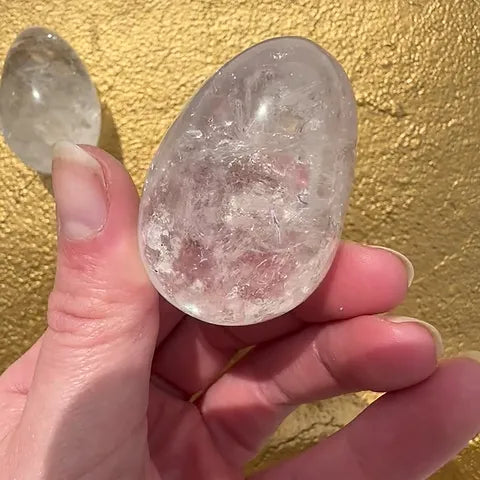 Clear Quartz Eggs