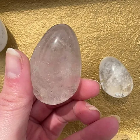 Clear Quartz Eggs