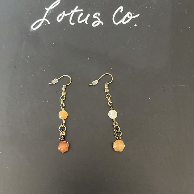 Customizable Carnelian earrings