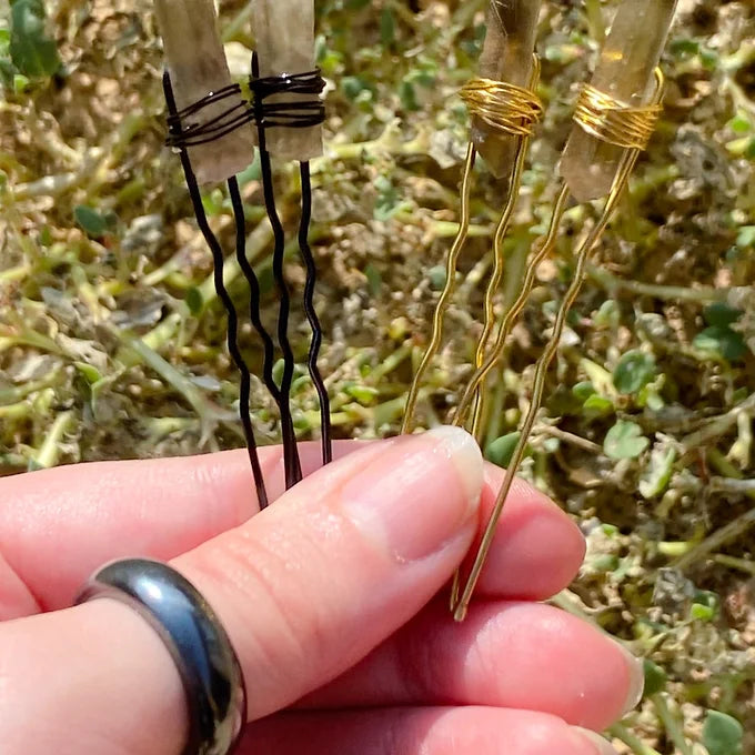 Customizable Crystal Hairpins